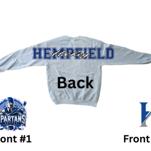 Spartans Hockey Crewneck Sweatshirt Grey